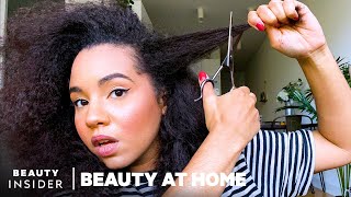 How To Cut Your Curly Hair Yourself | Beauty At Home