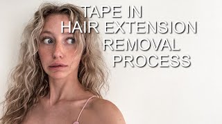 I Got My Extensions Removed | All About Tape In Hair Extensions + Removal Process!