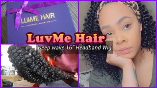 Is It Worth It?! Luvme Hair Unboxing | 16" Deep Wave Affordable Headband Wig | Review