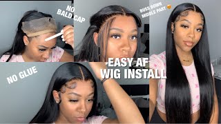 *Detailed* 28 Inch Glueless Wig Install | No Bald Cap | Beginner Friendly | Nadula Hair