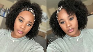This Looks Just Like My Hair  | Very Affordable , Tight Afro Headband Wig | Myqualityhair