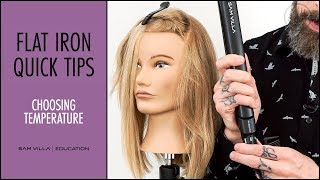 Choosing The Right Temperature For Flat Irons - Flat Iron Tips