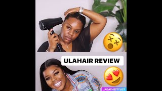 Straight Ulahair (Tutorial On Quick Weave Frontal & Bundles) Must Watch !