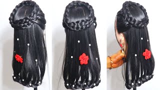 #Super Sawan Easy & Quick Hairstyles For Girls | Hairstyle Fot Party | Braided Everyday Hairstyle