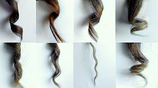 8 Types Of Flat Iron Curls/ Flat Iron Curls For Short Hair/ How To Curl Your Hair With A Flat Iron