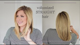 How To Flat Iron Your Hair With Volume! No Flat Hair Here Folks.