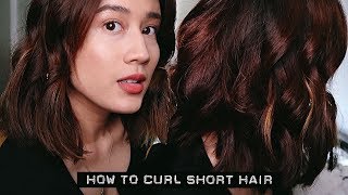 How To Curl Short Hair W/ A Flat Iron | Karla Aguas