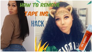 Removing Tape In Hair Extensions Hack | How Long Do Tape Ins Last Ft Sally Beauty
