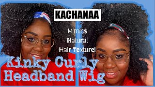 Headband Wig | Easy Install | No Glue, No Gel, No Lace | Kachanaa Hair Amazon | Missuniquebeautii