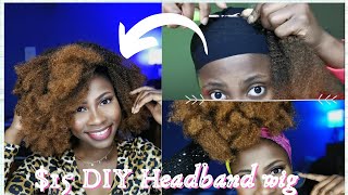 $15 Diy Headband Crochet Wig |4C | Outre Xpress Afro Springy Twist Hair|Colour 2T1B/30| Chev B Inspo