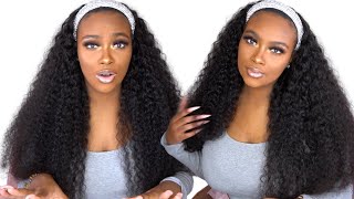 You Need This 30Inch Curly Headband Wig!!!!| The Best Headband Wig I'Ve Reviewed| Alipearl Hair