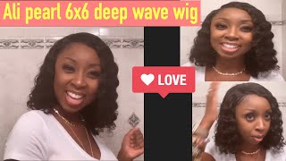 Ali Pearl 6X6 Lace Closure  Deep Wave Wig Review
