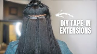 How To Install Your Own Tape In Hair Extensions | Betterlength