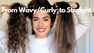Straightening My Curly Hair Safely Ft. Minizone Brush