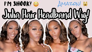 Julia Hair Amazon Ombre Headband Wig | I'M Shook! Unbox + Install + Style