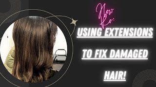 How To Use Tape In Hair Extensions To Disguise Broken Damaged Hair!
