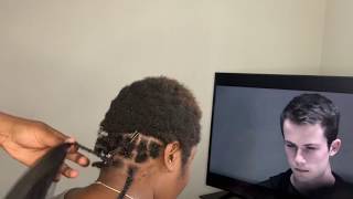 Box Braids On Short Hair  With Rubber Bands For Beginners|| My Grip Game Is Insane
