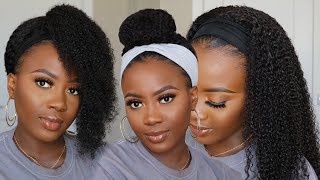 Quick Natural Hair Protective Style I Didn'T Know We Needed! Lazy Girl Friendly | Curly Headban
