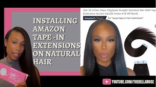 Diy Tape-Ins From Amazon On Natural Hair!