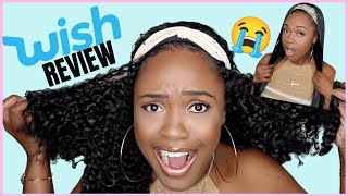 Testing Cheap Wigs From Wish And I'M Shook  | Headband Wig Tutorial