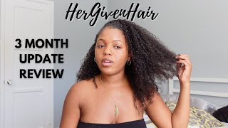 Hergivenhair Curly Clip Ins 3 Month Update Review !