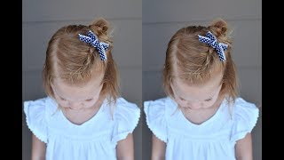 How To Dutch Braid Short Toddler Hair | Q'S Hairdos | Lu'S Hairdos