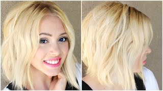  How To Get Easy Beach Waves With A Flat Iron Short Or Long Hair - Mommy Monday Janna And Braden