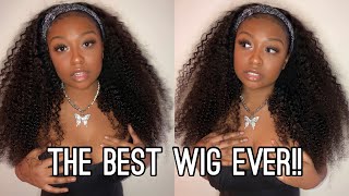 How To: Install Curly Headband Wig Ft. Vivibabi Hair | Beginner Friendly Wig Install | Lovevinni_