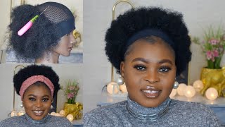 Diy Afro Headband Wig / This Is My Natural Hair / Less Than One Hour