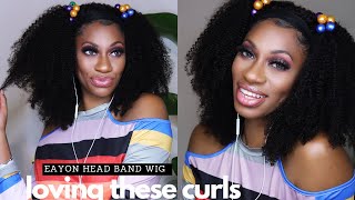 This Curl Defining Product Is Amazing - Ft. Eayon Hair 3C/4A Kinky Curly Headband Wig