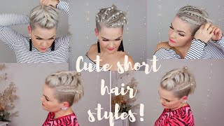 How To Style A Short Pixiecut | Braids