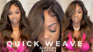 How To: Lace Closure Quick Weave Ft. Klaiyi Balayage Quickweave