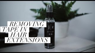 How To Remove Tape In Hair Extensions | Jz Styles
