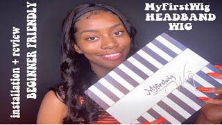 Beginner Friendly Headband Wig Install + Review | Myfirstwig X Curlyhead Jas