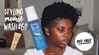 Gel Free Wash&Go On Short Natural Hair|Lotta Body Styling Mousse|Nellb