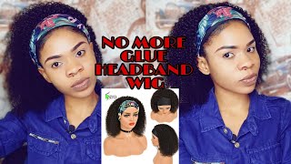 Best Headband Wig Ft Siyo Hair Aliexpress | Kinky Curly Headband Wig/ No Glue No Lace Review/Install