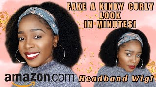 Kinky Curly Headband Wig For The Low Low! Msfan On Amazon