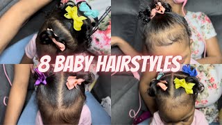 8 Easy Baby Hairstyles/1 Year Old!