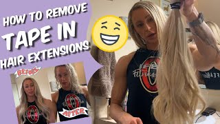 How I Remove My Tape In Hair Extensions  | What You Don’T Know About Hair Extensions