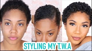 Styling My Twa (Natural Short Hair) + Grwm