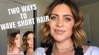 How To Wave Short Hair || Curling Iron Vs Flat Iron