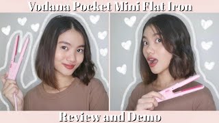 New Vodana Pocket Mini Flat Iron Review & Demo (Philippines) | Nicole Martinez