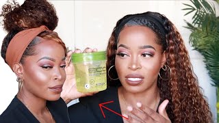 You'Ve Been Doing It Wrong!! How To Make Your Headband Wig Look Natural| No Glue Ft. Westkiss H
