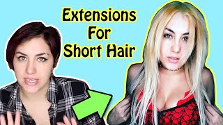 Tape In Hair Transformation! Short And Dark To Long And Blonde!