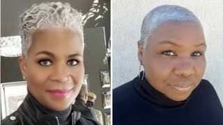 Natural Silver Sisters Rocking Beautiful Short Hairstyles And Haircut | Ageless Superfly Style Ideas