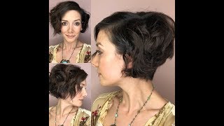 Easy Beach Waves Hairstyle Tutorial For Short Hair With Volume! Flat Iron Waves