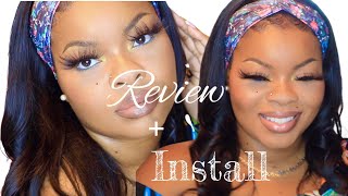 How To Install A Headband Wig With Baby Hairs ‼️ |Beautyforever Review