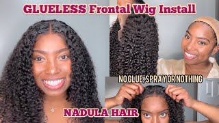 Price Low Low !!! Super Affordable Kinky Curly Lace Frontal Wig Ft.Nadulahair