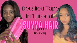 How To: Installing Amazon Tape In Hair Extensions At Home• Suyya Hair •
