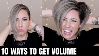 10 Ways To Get Voluminous Hair